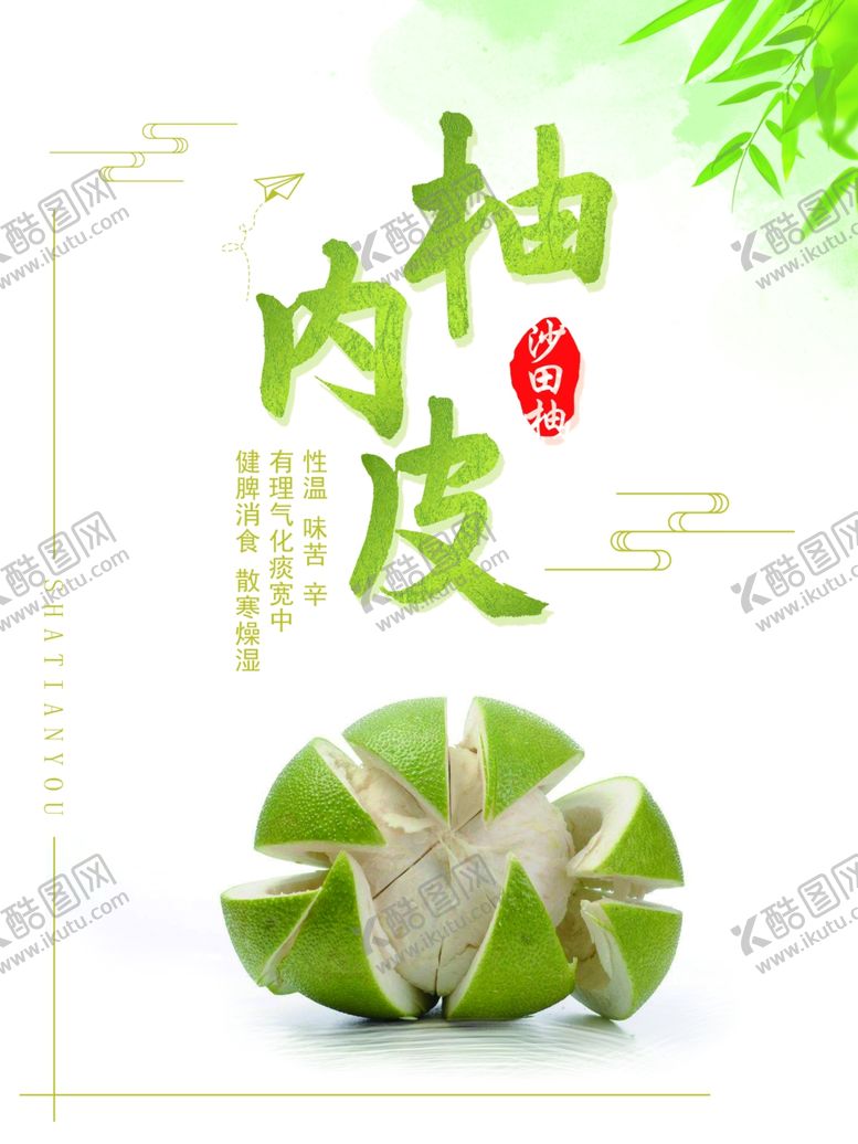 编号：27537909251758595954【酷图网】源文件下载-柚肉皮沙田柚海报