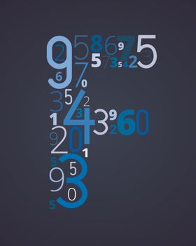 蓝色字体科技艺术字设计金星素材