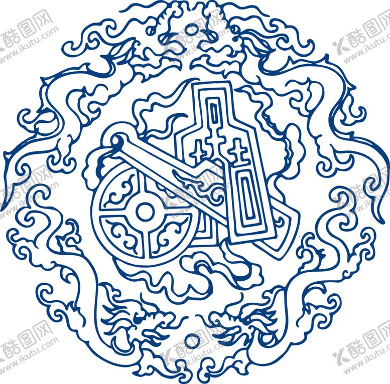 编号：23268505190401155688【酷图网】源文件下载-青花瓷图案