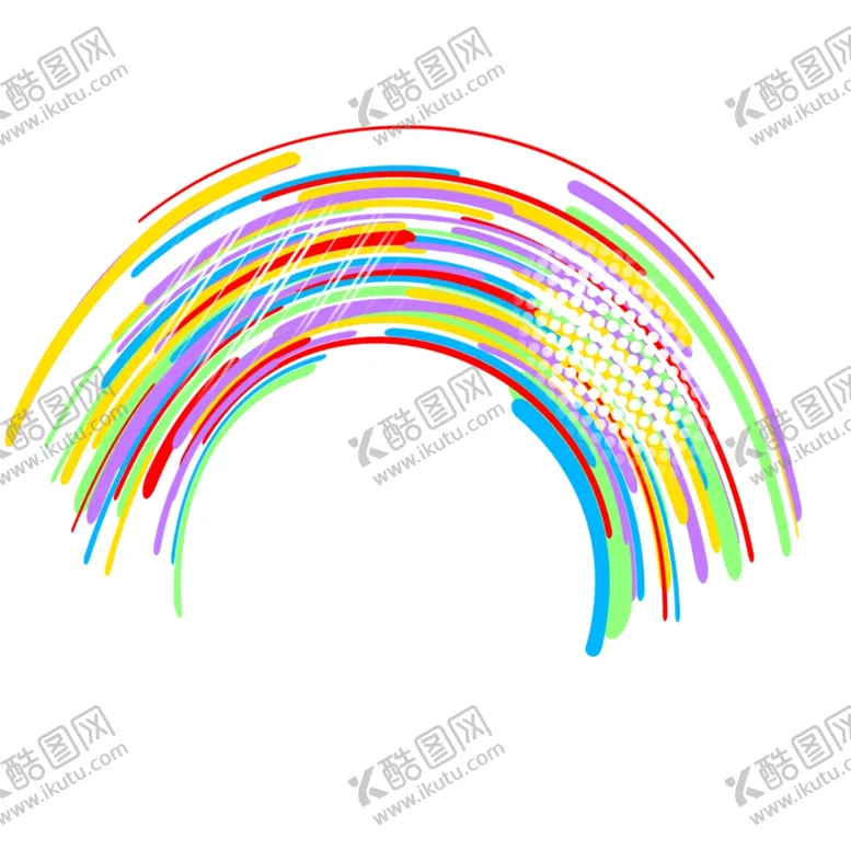 编号：56565711270507264679【酷图网】源文件下载-手绘卡通儿童彩虹元素 