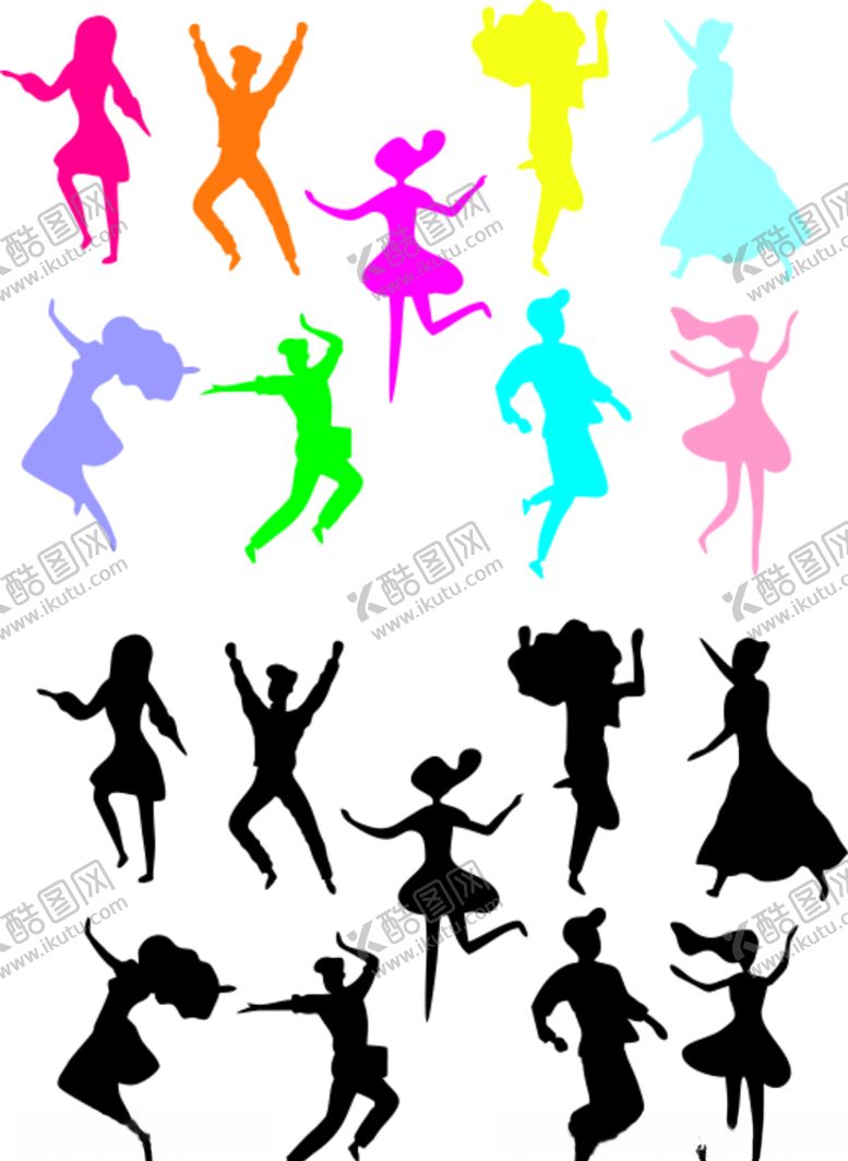 编号：56964910131932109635【酷图网】源文件下载-卡通剪影