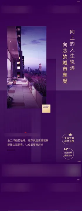 地产配套价值点系列海报