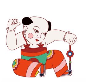 杨柳青年画娃娃