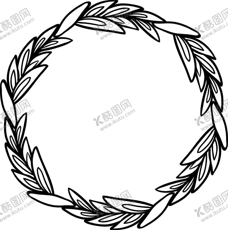 编号：87145410080331098371【酷图网】源文件下载-圆形花环