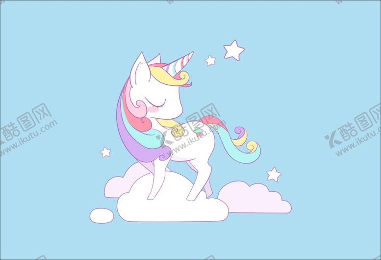 编号：58432109240925461739【酷图网】源文件下载-卡通独角兽