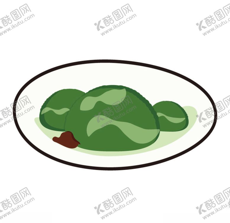 编号：56597910291058567258【酷图网】源文件下载-手绘青团插画图片