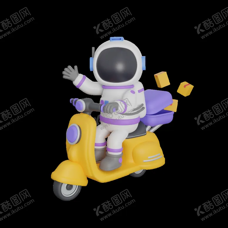 编号：89564009230721553864【酷图网】源文件下载-太空人骑车