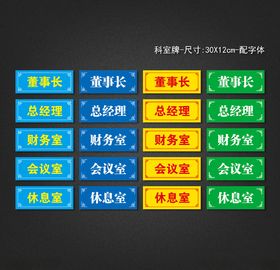 科室牌