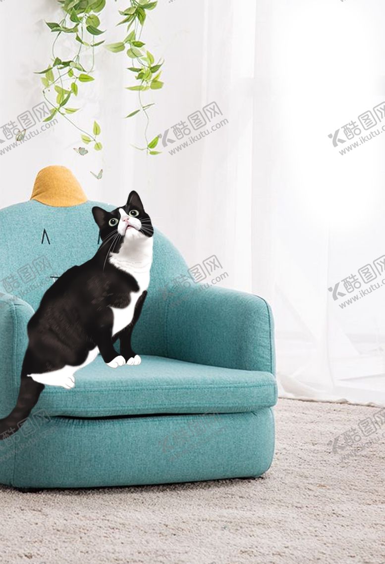 编号：79046709231506592024【酷图网】源文件下载-手绘猫咪