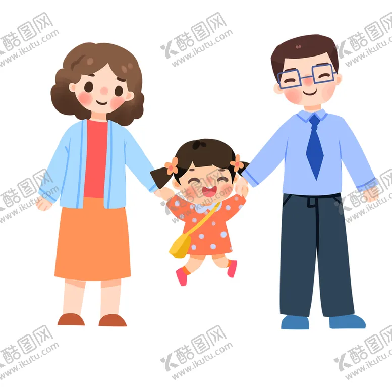 编号：28398102150616561784【酷图网】源文件下载-和谐家庭尊老爱幼插画社区免抠