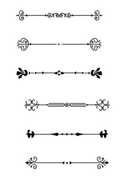 欧式边框花纹分割线