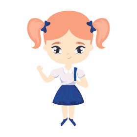 矢量人物素材可爱小朋友卡通