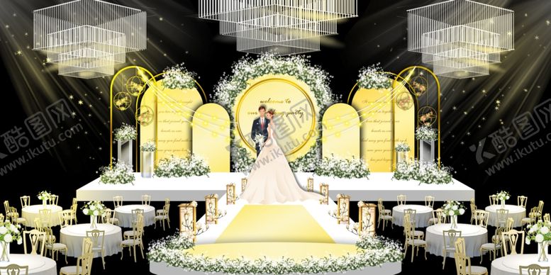 编号：63173210300005331482【酷图网】源文件下载-金色主题婚礼