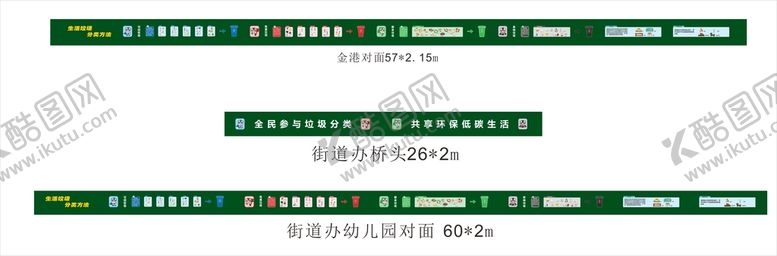 编号：19680209140707490968【酷图网】源文件下载-垃圾分类绿植墙围挡