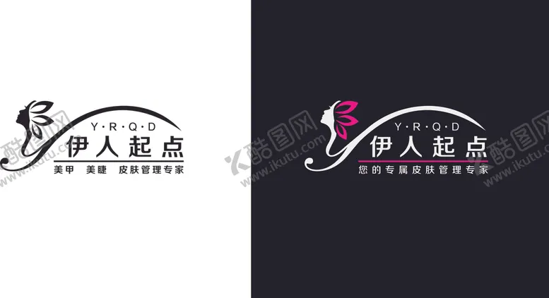 编号：13536904190450396745【酷图网】源文件下载-美容美甲logo