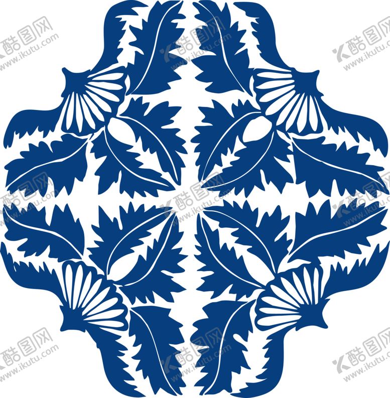 编号：15394109230618022714【酷图网】源文件下载-青花瓷图案