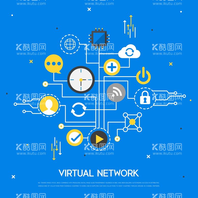 编号：78210510011453397910【酷图网】源文件下载-电子网络科技插画 