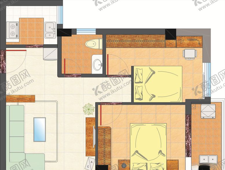 编号：85990809180544277527【酷图网】源文件下载-房屋平面