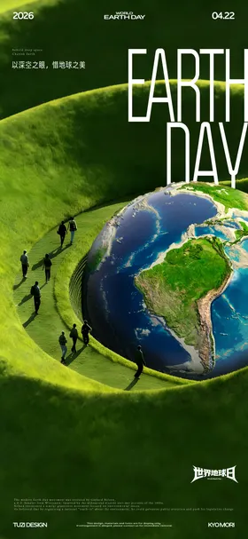 地球日国际节日海报