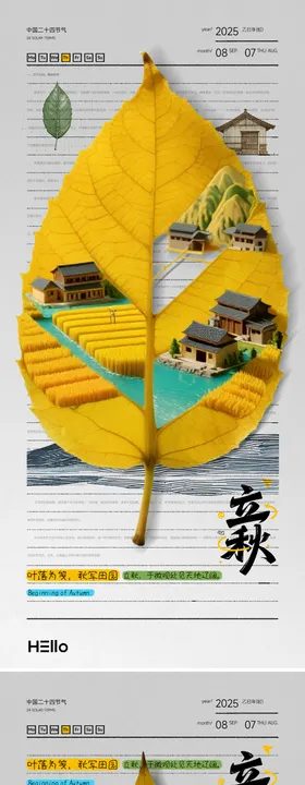 立秋海报