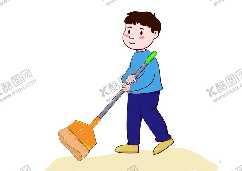 编号：91834210032101348913【酷图网】源文件下载-扫地