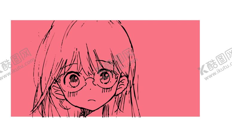 编号：82702309211242502848【酷图网】源文件下载-卡通漫画女孩手绘线条