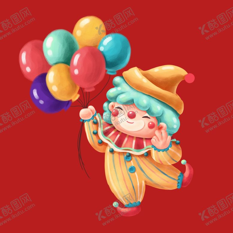编号：36939712201206267263【酷图网】源文件下载-手绘卡通小丑