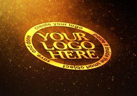 logo样机效果图立体字火漆