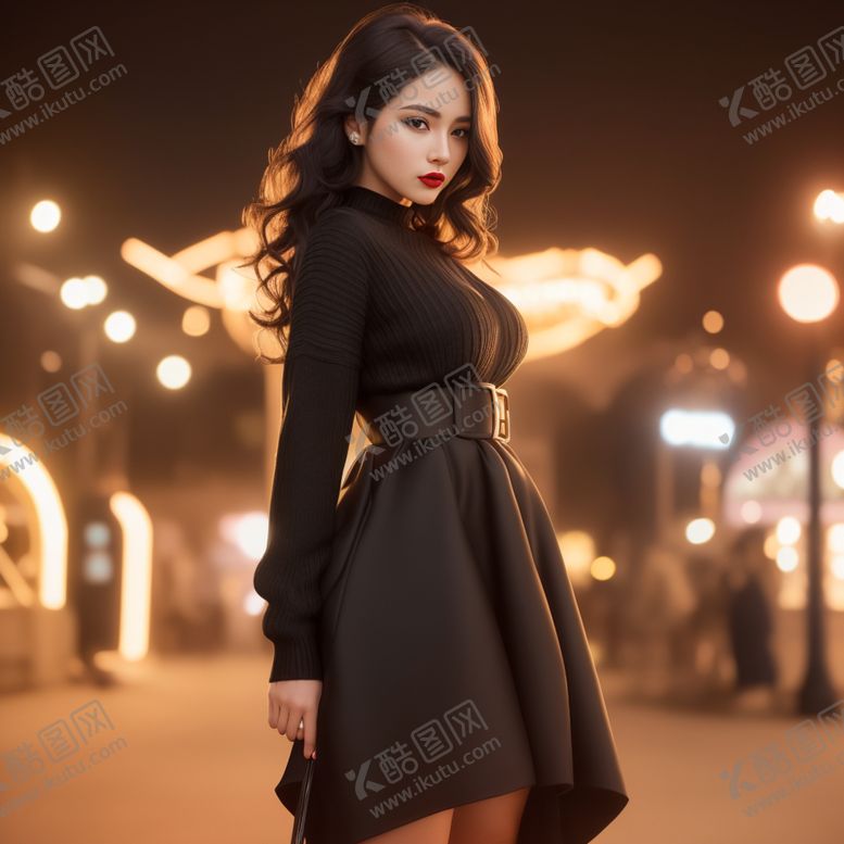 编号：49675601190424052394【酷图网】源文件下载-现代网红风格女孩