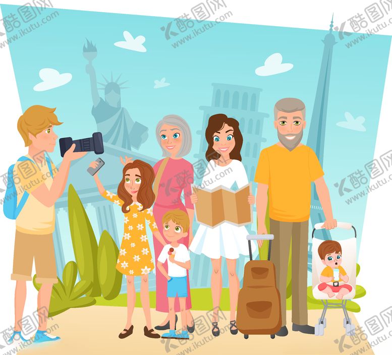 编号：22895610290320542855【酷图网】源文件下载-旅客游客