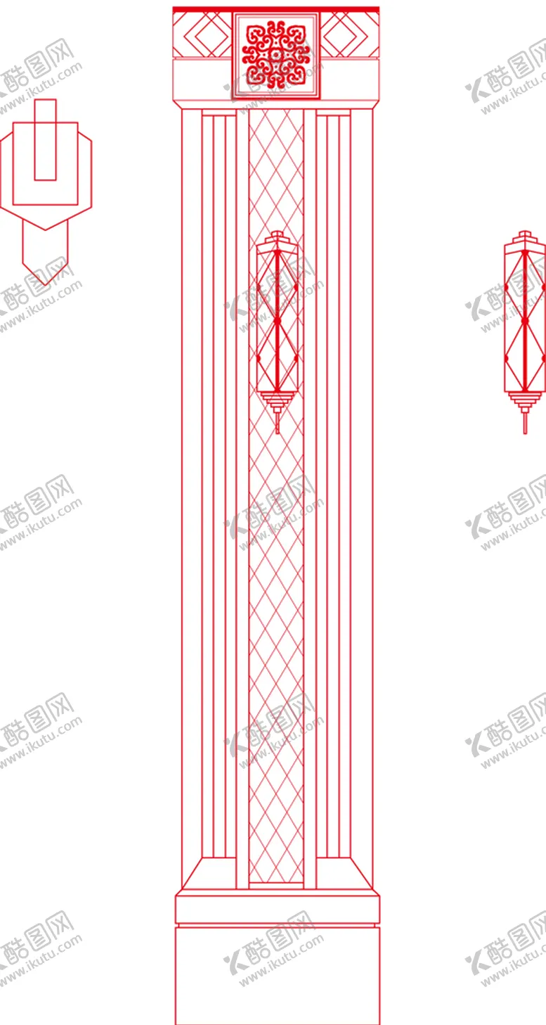 编号：45032109180807252034【酷图网】源文件下载-新古典主义柱子线稿