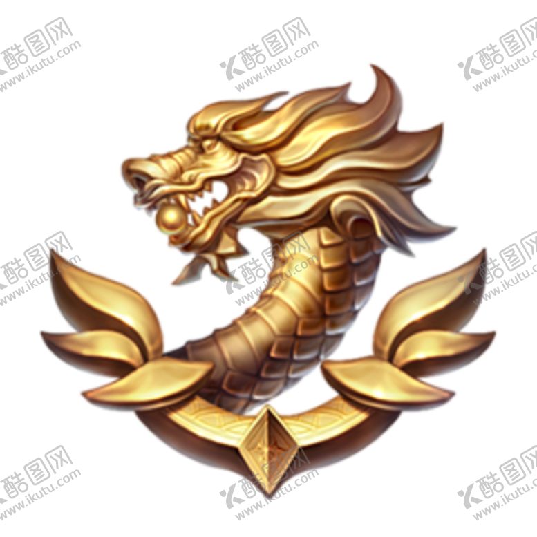 编号：92661909222124007254【酷图网】源文件下载-中国风金色龙元素