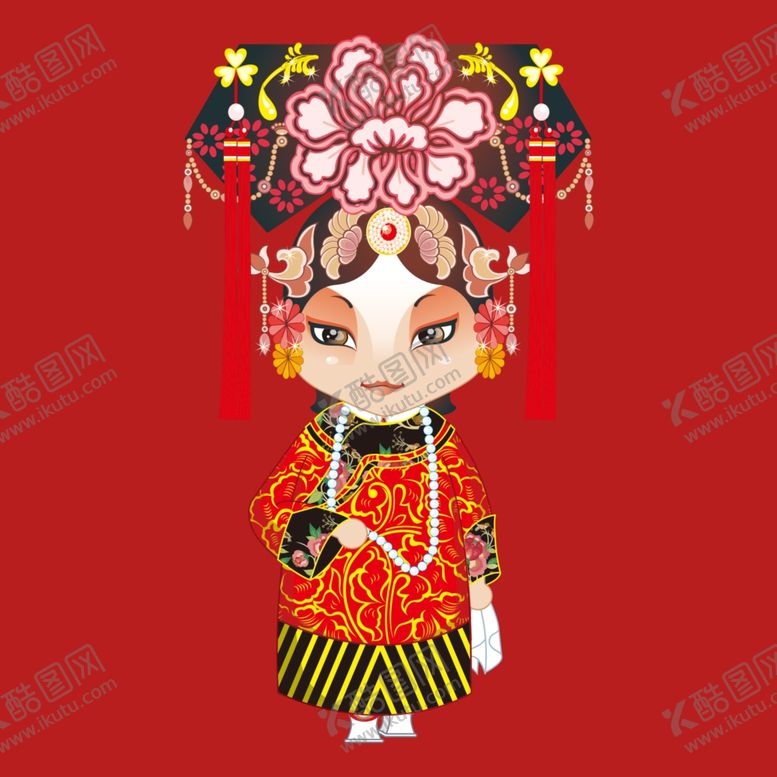 编号：80825301150102493580【酷图网】源文件下载-手绘京剧人物