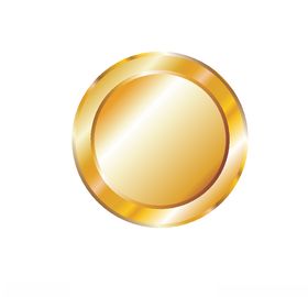 矢量金币元素