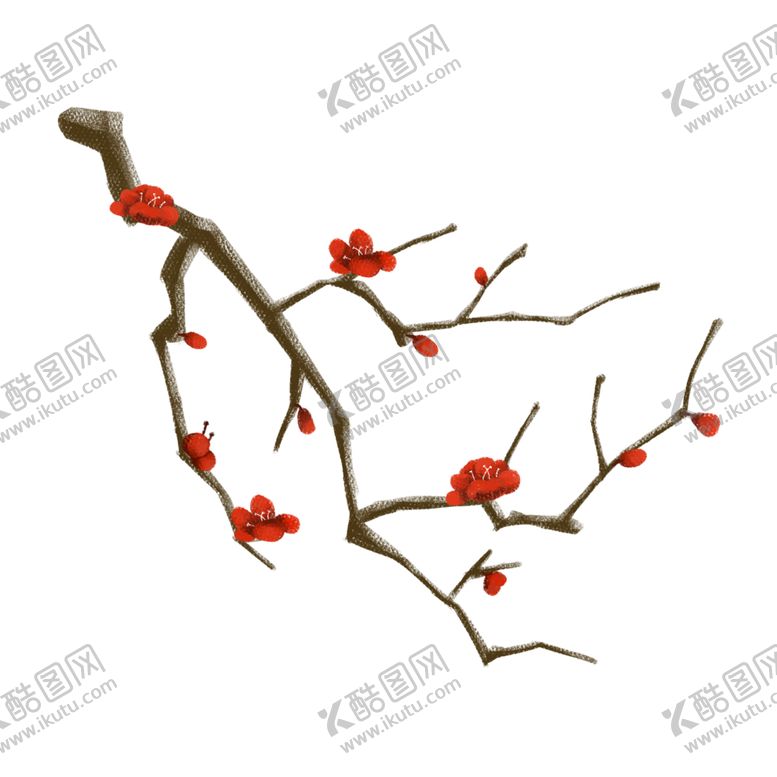 编号：44521707050935405915【酷图网】源文件下载-中国风水墨梅