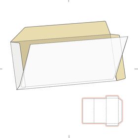礼盒刀模展开图矢量