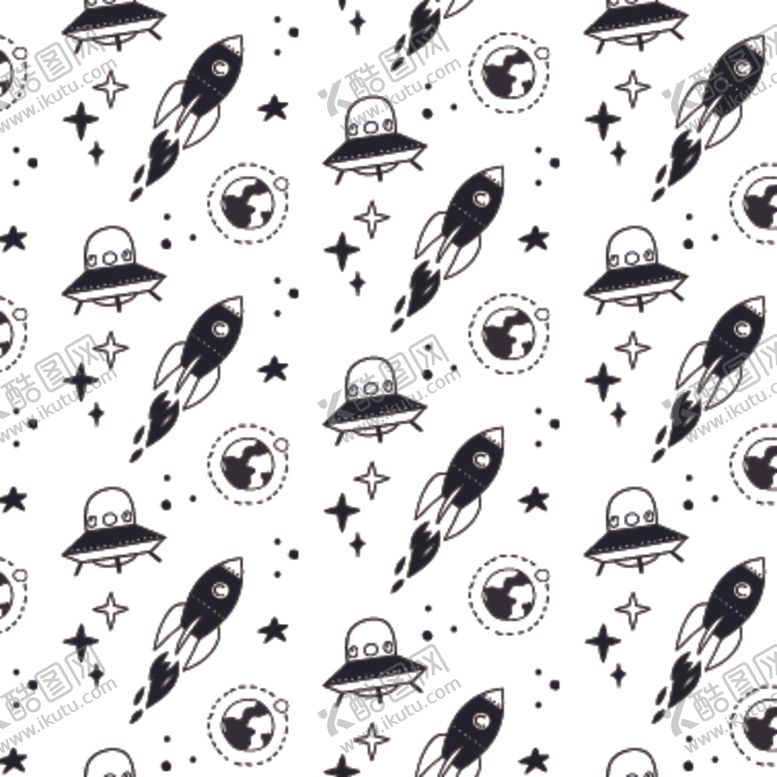 编号：93703210291914385812【酷图网】源文件下载-太空主题背景图案