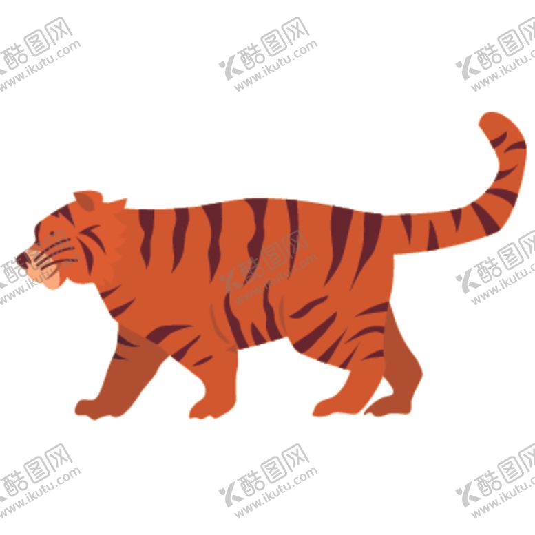 编号：27351609270840202674【酷图网】源文件下载-创意老虎插画图案