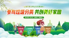 垃圾分类宣传城市环保标语回收