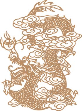 龙团龙凤龙印刷烫金底纹背景纹图