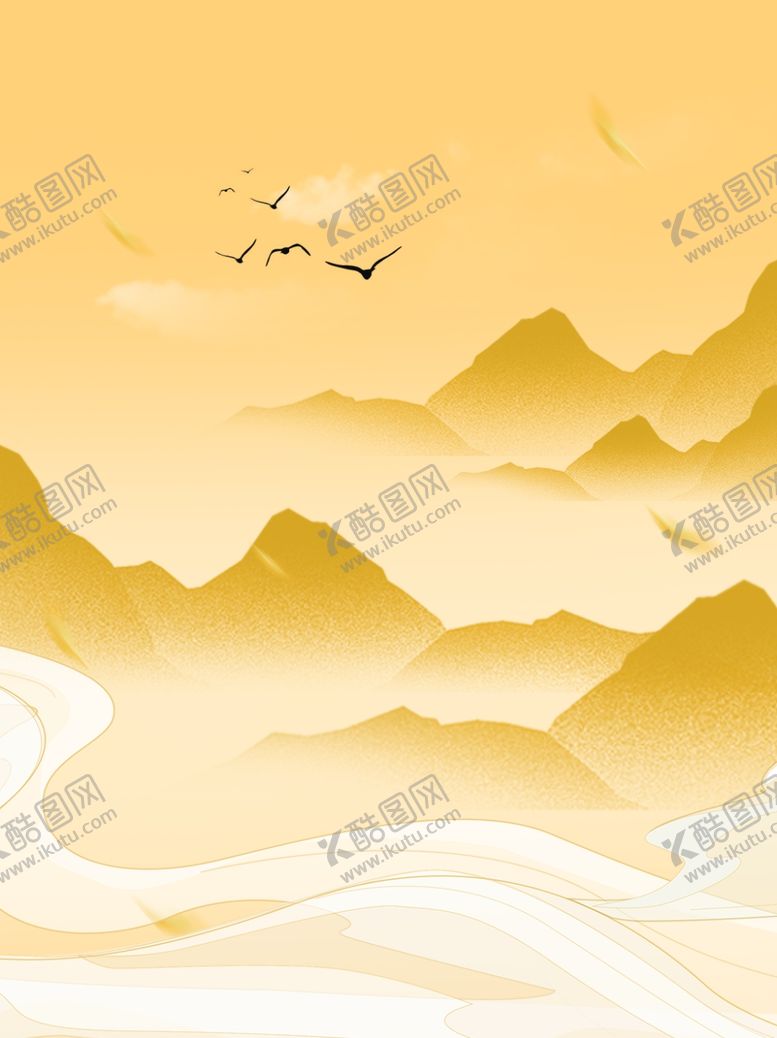 编号：21796912052352203795【酷图网】源文件下载-国潮素材水墨背景