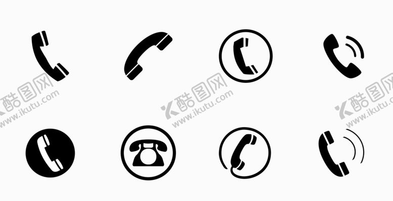 编号：96445401200116056468【酷图网】源文件下载-电话图标