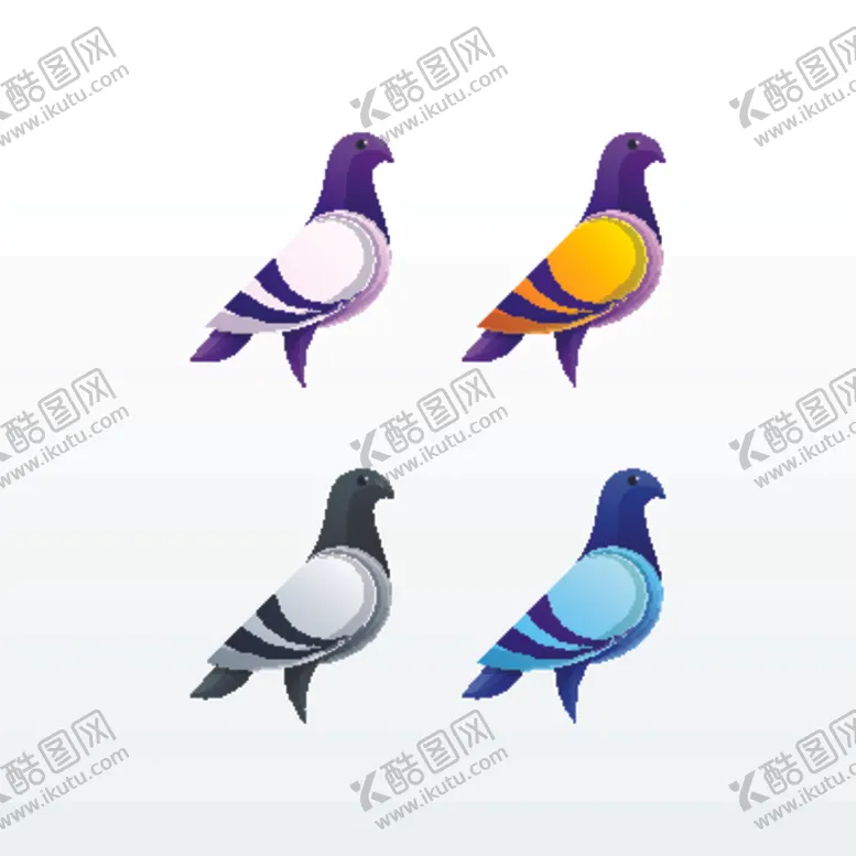 编号：44987807012235344897【酷图网】源文件下载-禽类LOGO标志
