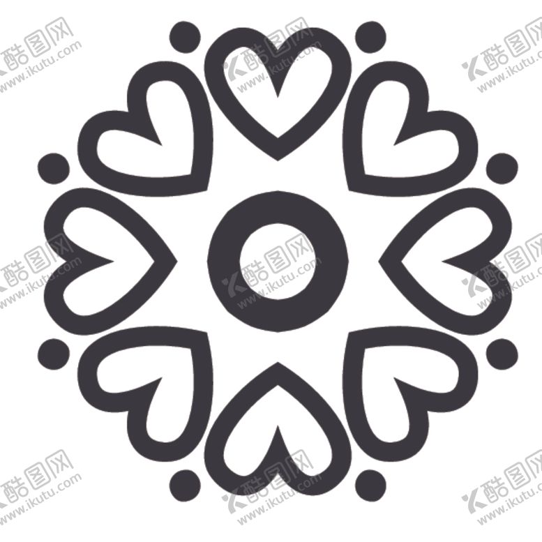 编号：11503409202041396096【酷图网】源文件下载-黑白简约花纹图案设计