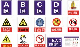 厂区安全警示标识牌大全