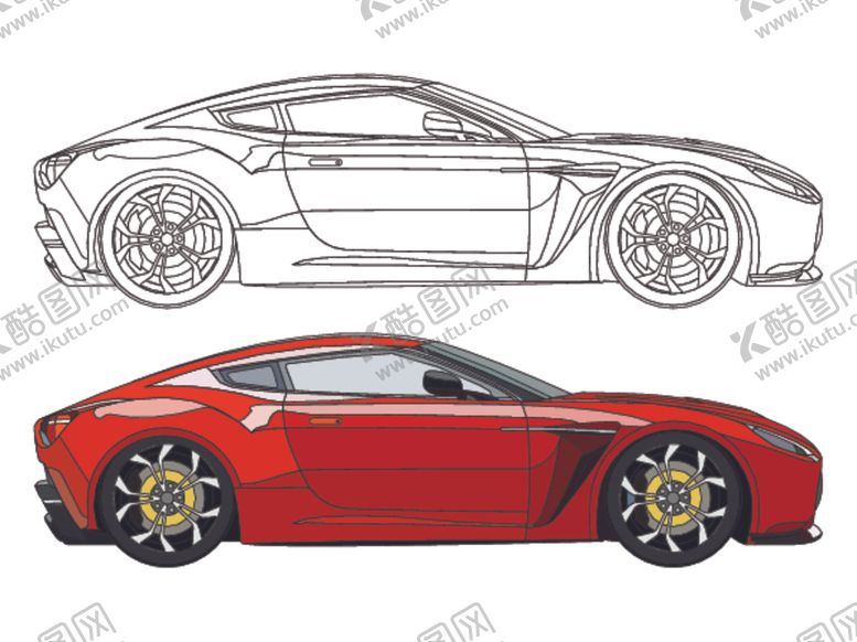 编号：90688210052004163242【酷图网】源文件下载-扁平汽车