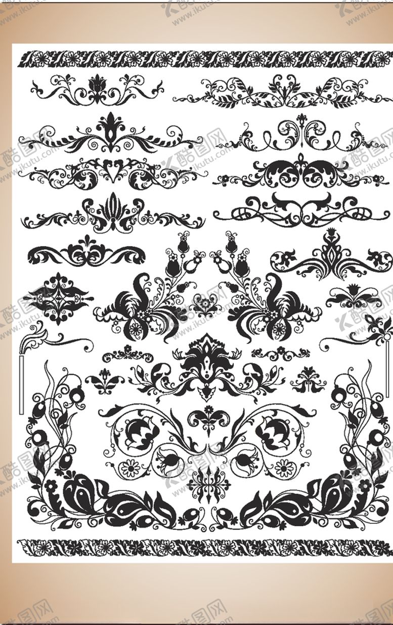编号：66301809260546156849【酷图网】源文件下载-花边图案