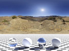 C4D自然环境贴图HDR贴图光照hdr3渲染背景