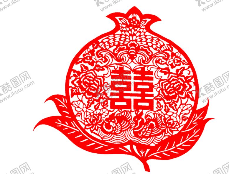 编号：34490405190140043880【酷图网】源文件下载-喜字窗花