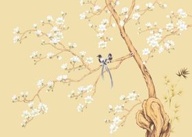 枝头双鹊图